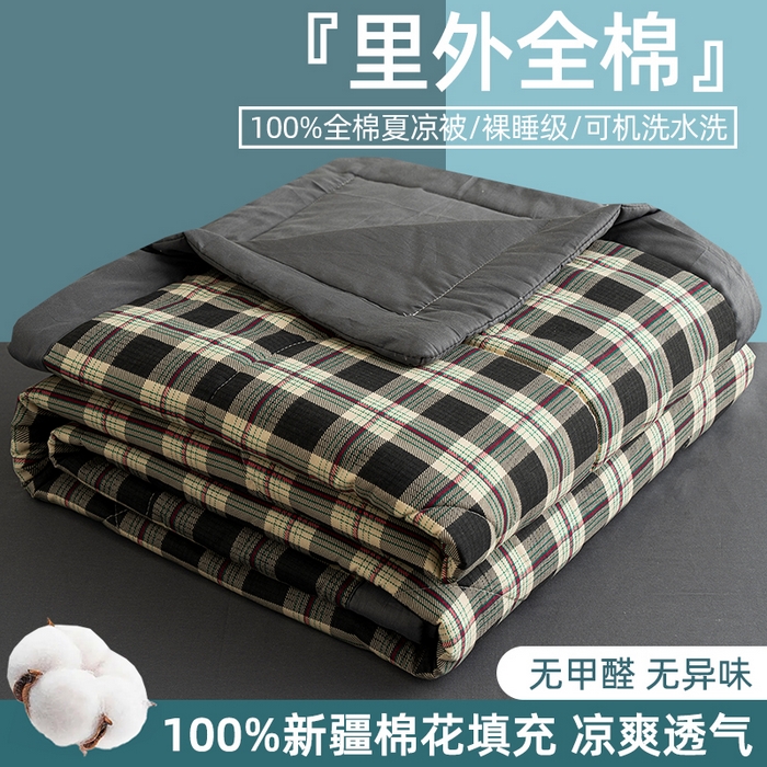 91家纺网 家纺一手货源 找家纺 （总）棉森家纺 2026春夏新款全棉纯棉棉花夏被夏凉被空调被-风格三