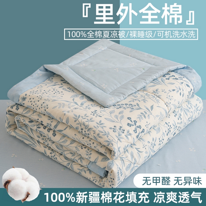 91家纺网 家纺一手货源 找家纺 （总）棉森家纺 2026春夏新款全棉纯棉棉花夏被夏凉被空调被-风格三