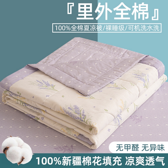 91家纺网 家纺一手货源 找家纺 （总）棉森家纺 2026春夏新款全棉纯棉棉花夏被夏凉被空调被-风格三