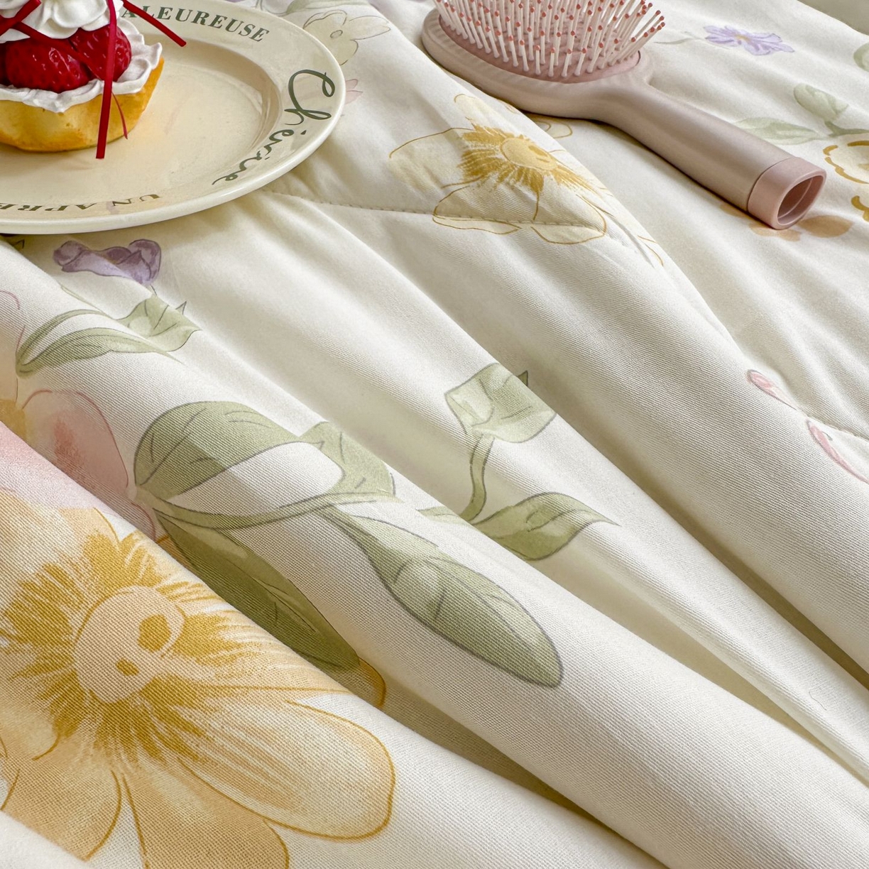 91家纺网 家纺一手货源 找家纺 棉森家纺 2026春夏新款全棉纯棉棉花夏被夏凉被空调被-风格三 花的海洋