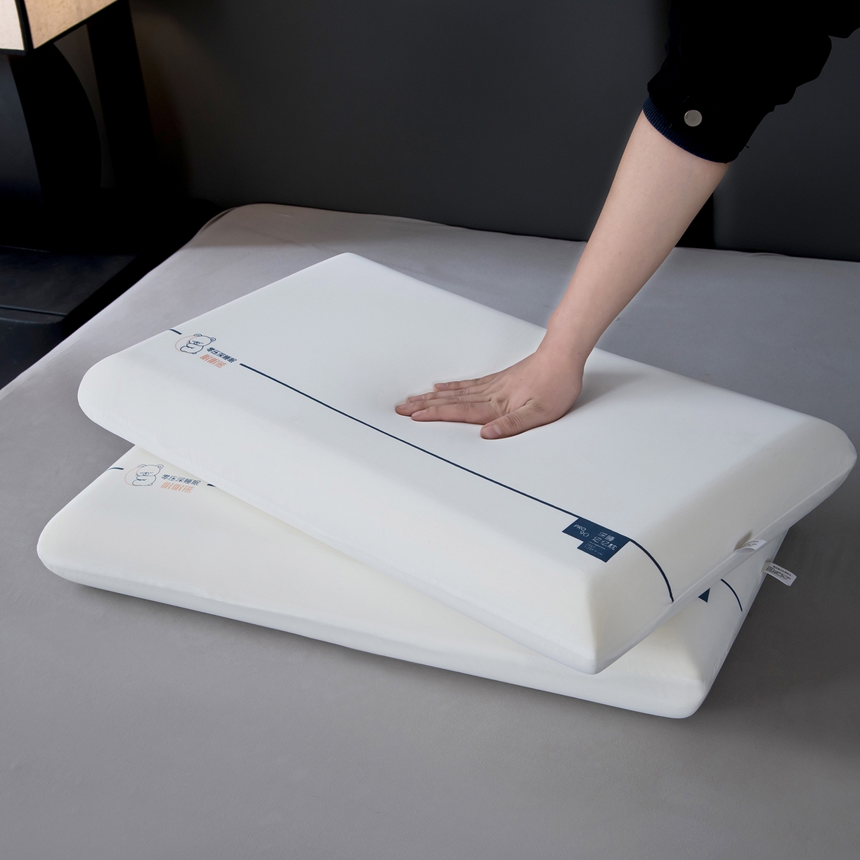 91家纺网 家纺一手货源 找家纺 （总）微枕芯 2026新款眠眠熊慢回弹深睡慢回弹记忆棉枕