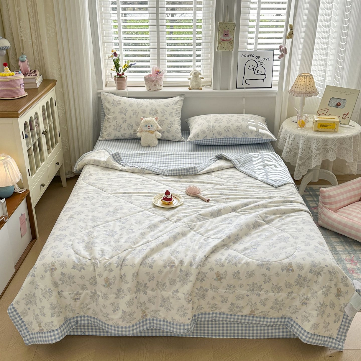 91家纺网 家纺一手货源 找家纺 棉森家纺 2026春夏新款全棉纯棉棉花夏被夏凉被空调被-风格三 花海秘境