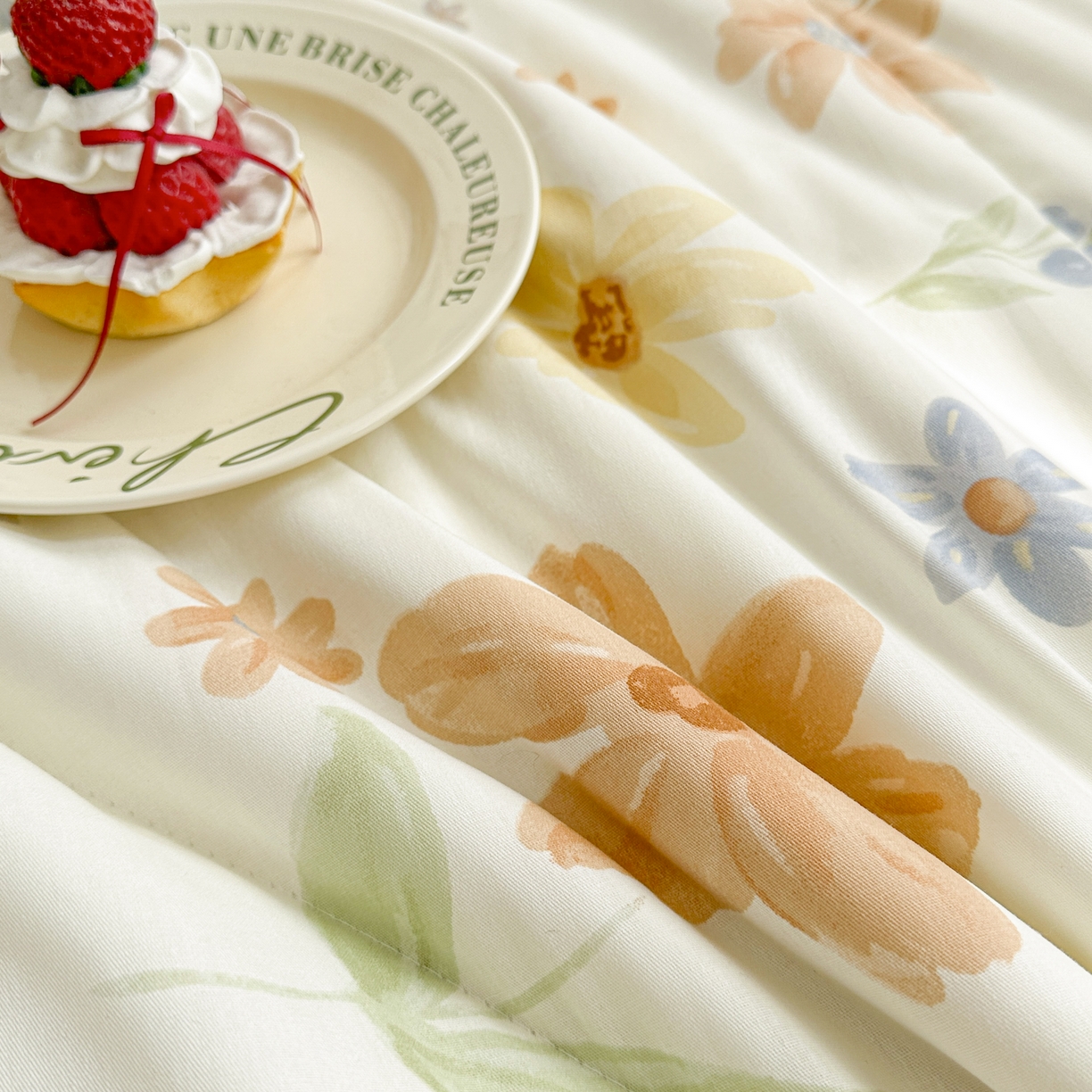 91家纺网 家纺一手货源 找家纺 棉森家纺 2026春夏新款全棉纯棉棉花夏被夏凉被空调被-风格三 花季