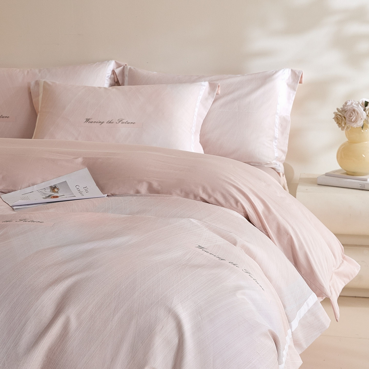 91家纺网 家纺一手货源 找家纺 （总）新方向 【控价 提供买家秀】2026新款数码印花50s双股全棉贡缎长绒棉四件套-迷境（控价 标准328元 加大348元）