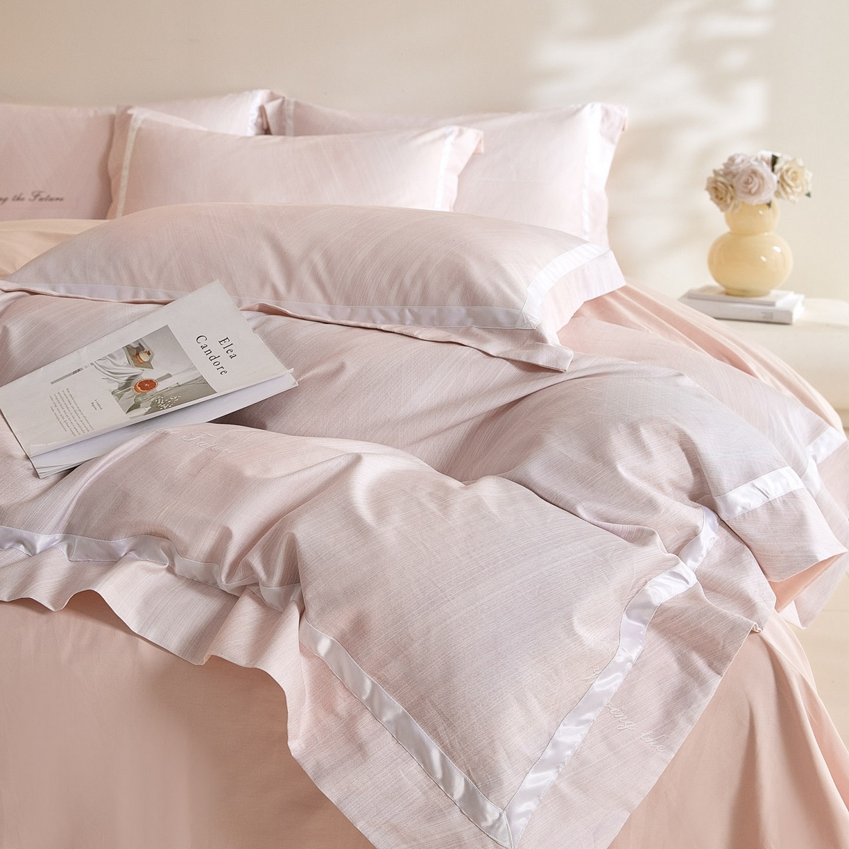 91家纺网 家纺一手货源 找家纺 （总）新方向 【控价 提供买家秀】2026新款数码印花50s双股全棉贡缎长绒棉四件套-迷境（控价 标准328元 加大348元）