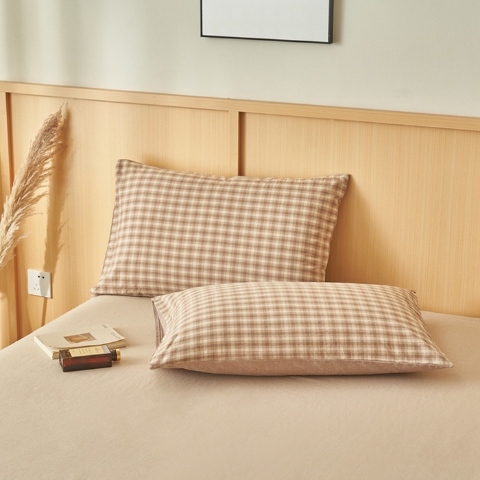 91家纺网 家纺一手货源 找家纺 简如 2026新款全棉纯棉色织水洗棉棉花空调被夏凉被 浣花-咖