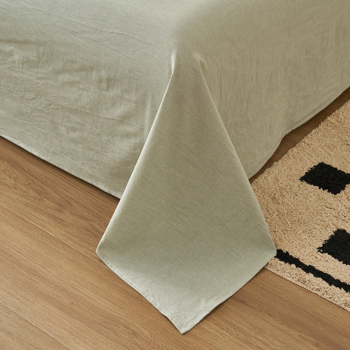 91家纺网 家纺一手货源 找家纺 简如 2026新款全棉纯棉色织水洗棉棉花空调被夏凉被 乐事-绿