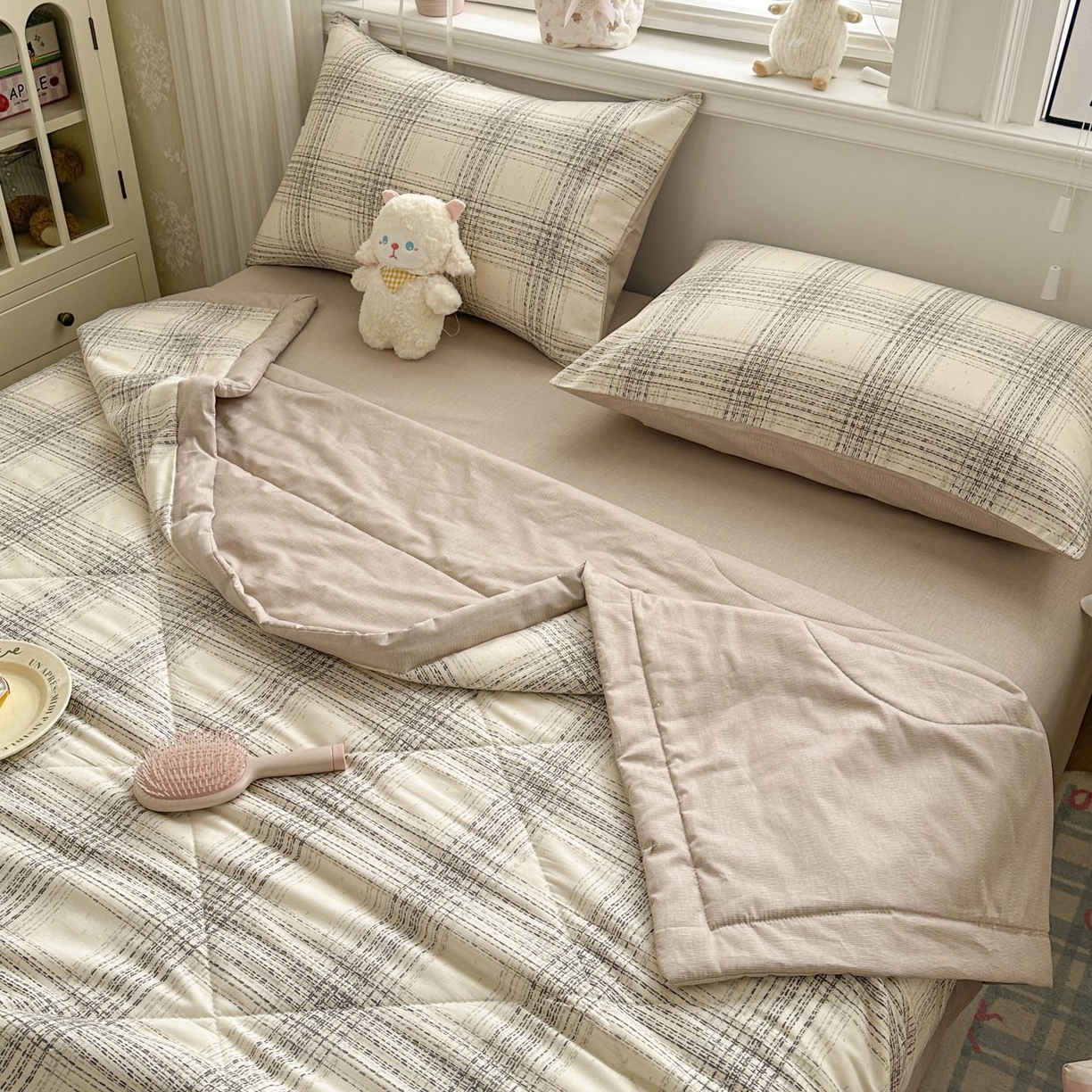 91家纺网 家纺一手货源 找家纺 棉森家纺 2026春夏新款全棉纯棉棉花夏被夏凉被空调被-风格三 自由派对