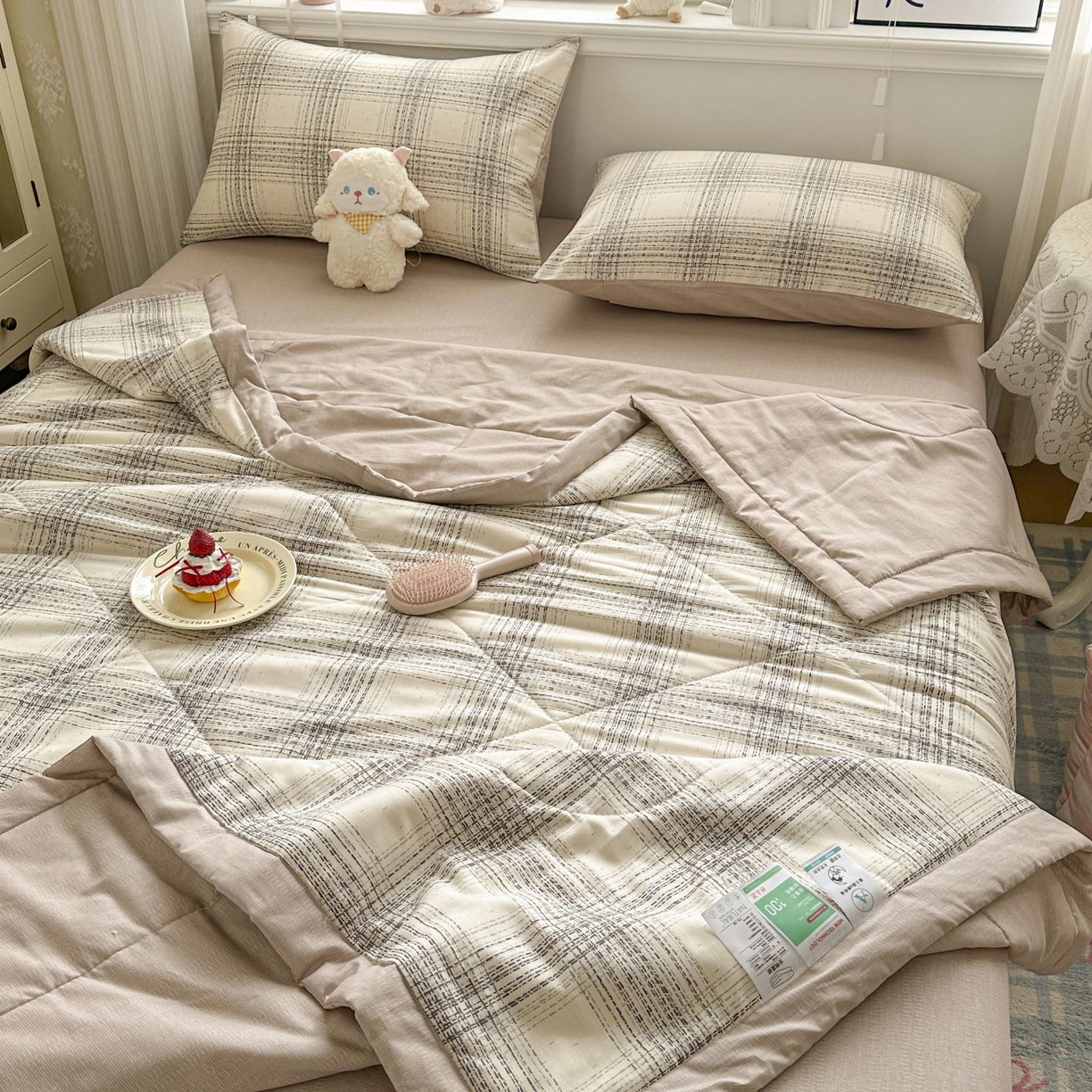 91家纺网 家纺一手货源 找家纺 棉森家纺 2026春夏新款全棉纯棉棉花夏被夏凉被空调被-风格三 自由派对