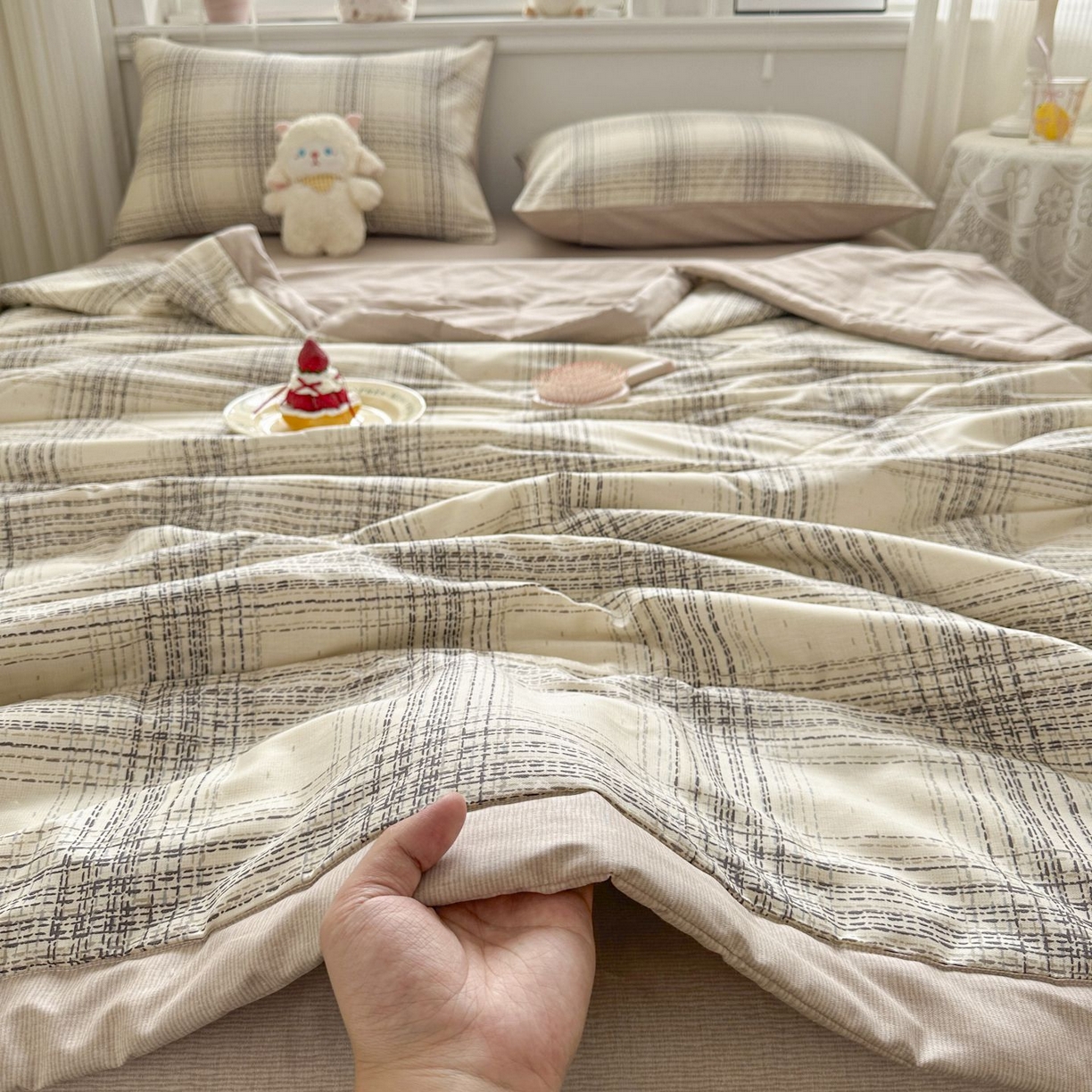 91家纺网 家纺一手货源 找家纺 棉森家纺 2026春夏新款全棉纯棉棉花夏被夏凉被空调被-风格三 自由派对