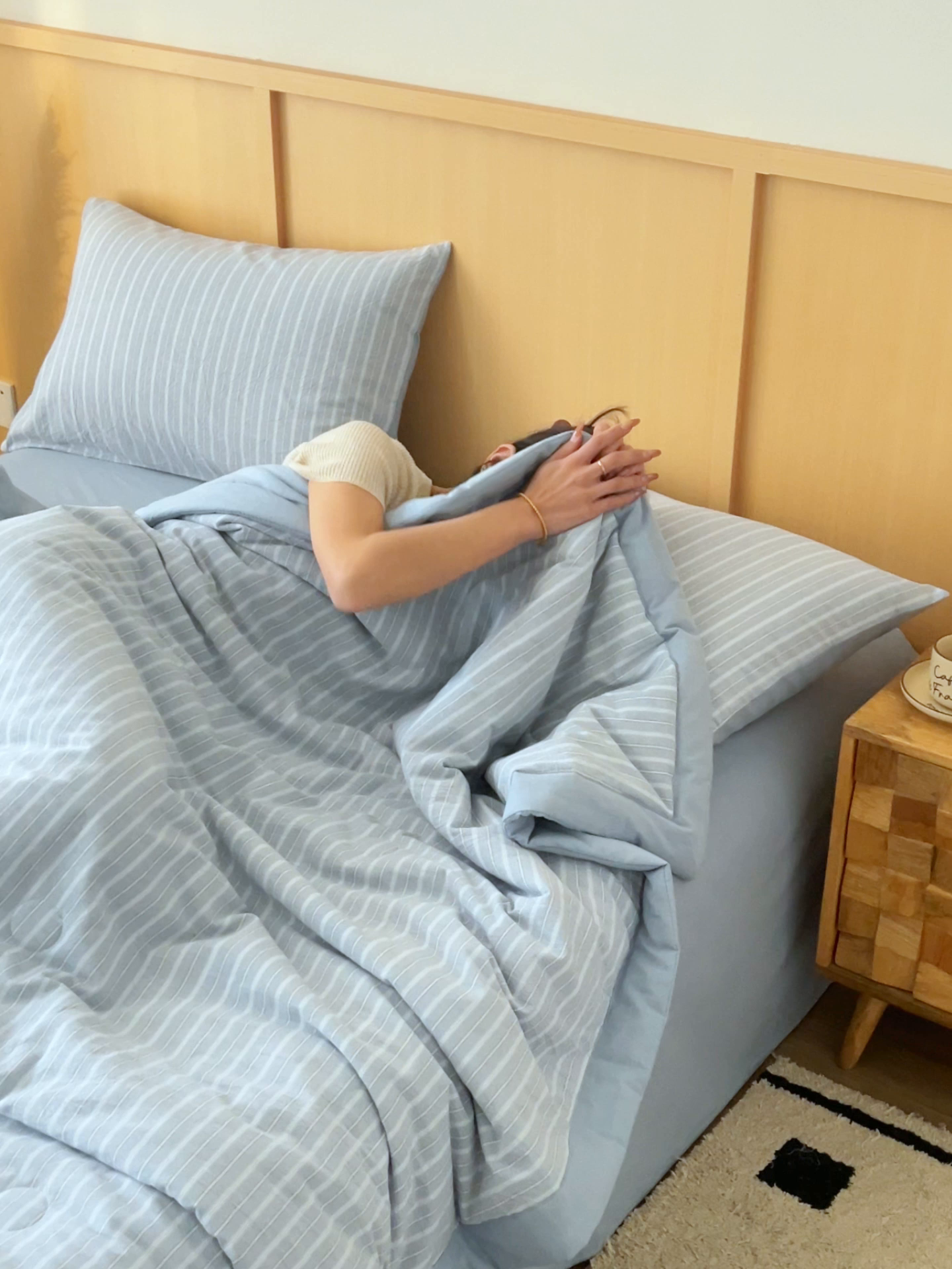 91家纺网 家纺一手货源 找家纺 简如 2026新款全棉纯棉色织水洗棉棉花空调被夏凉被 乐视-兰