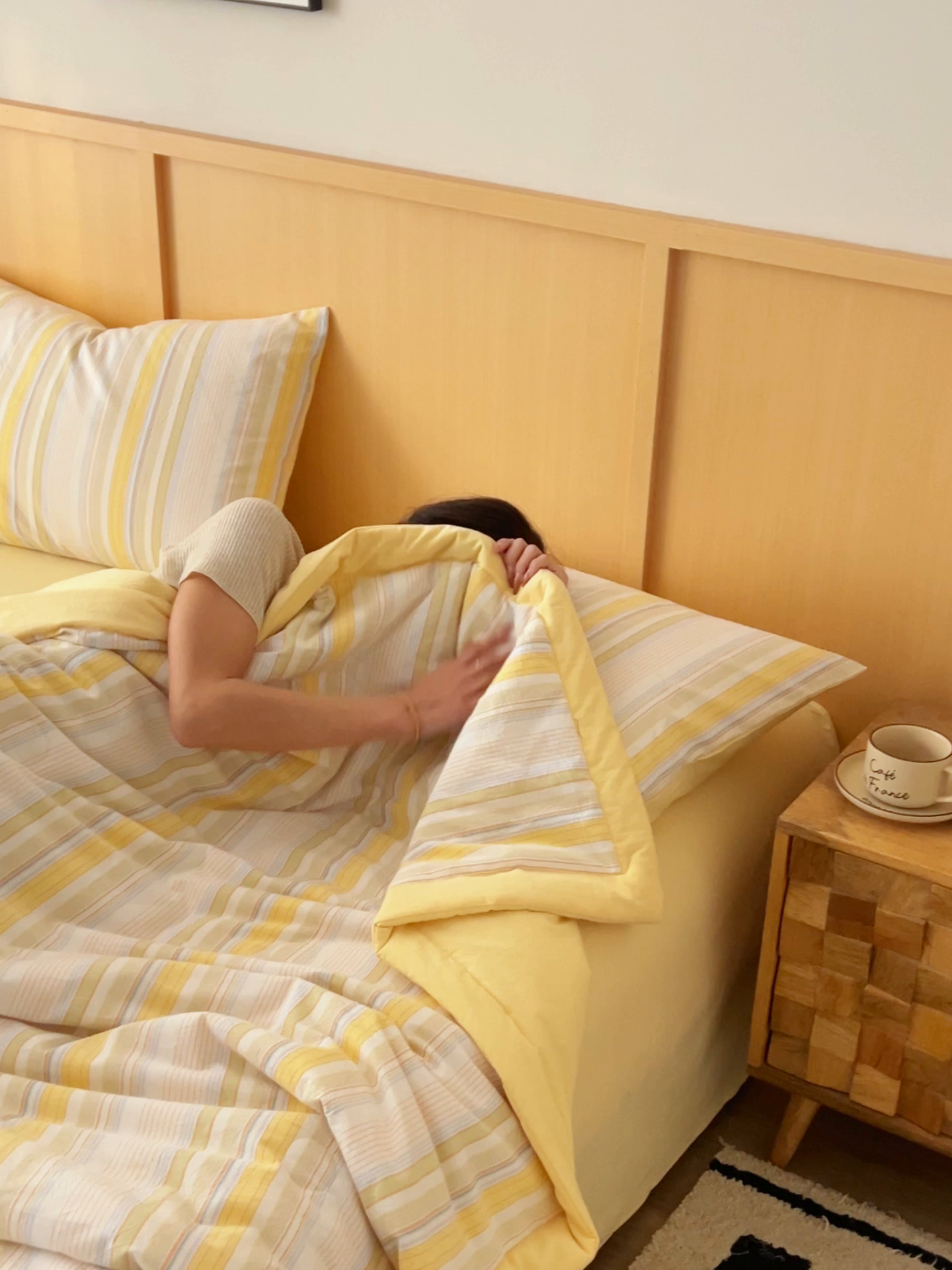 91家纺网 家纺一手货源 找家纺 简如 2026新款全棉纯棉色织水洗棉棉花空调被夏凉被 沐妍-黄