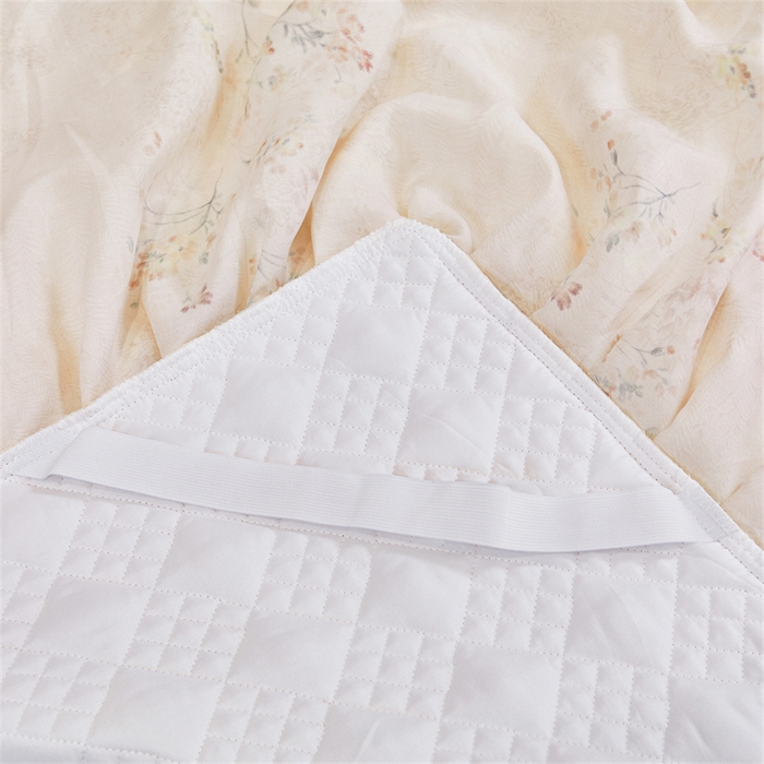 91家纺网 家纺一手货源 找家纺 宜凡家纺 2026新款莱赛尔印花夹棉单床裙床裙三件套 兰枝玉树