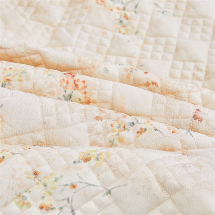 91家纺网 家纺一手货源 找家纺 宜凡家纺 2026新款莱赛尔印花夹棉单床裙床裙三件套 兰枝玉树