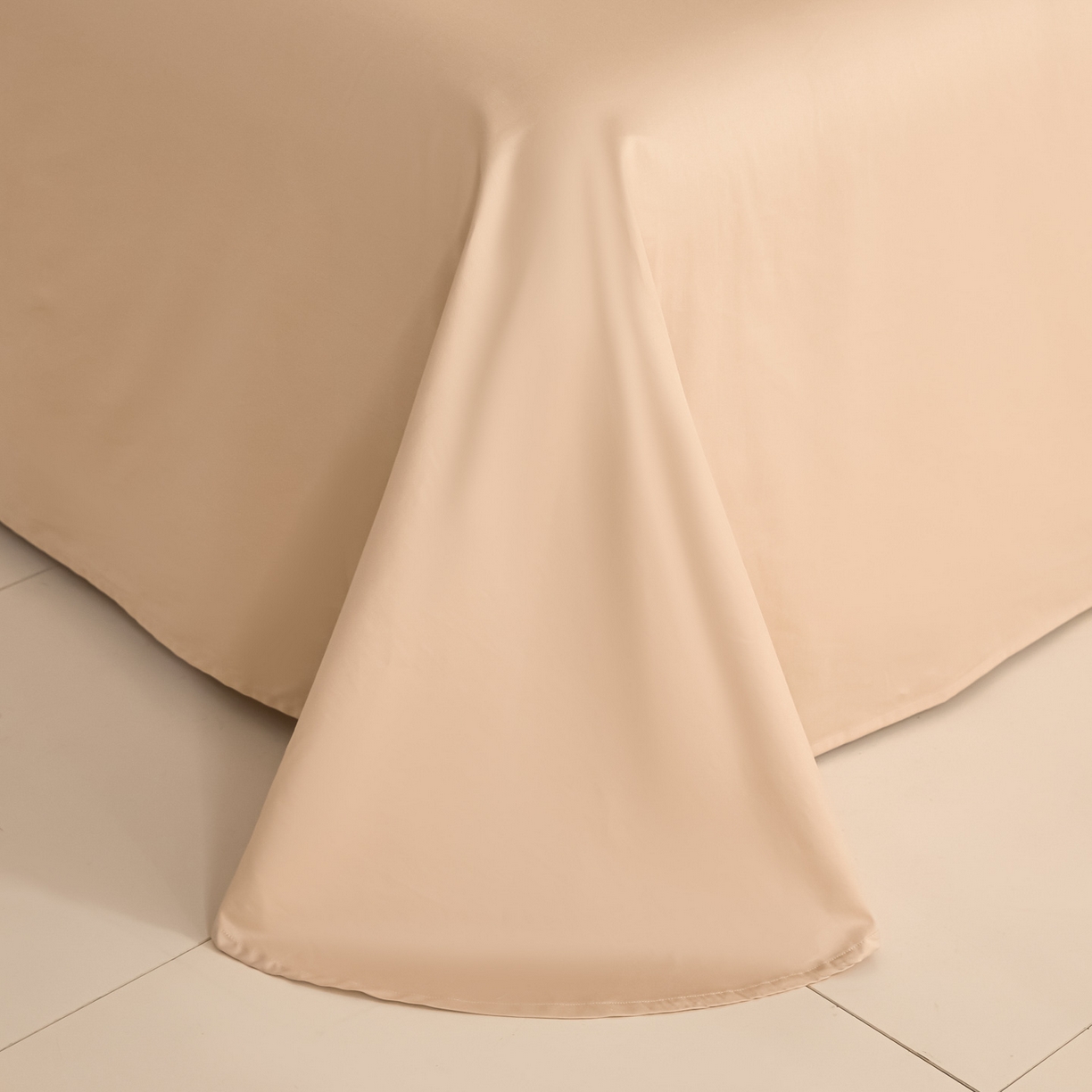 91家纺网 家纺一手货源 找家纺 新方向 【控价 提供买家秀】2026新款刺绣50s双股全棉贡缎长绒棉四件套-金伯妮（控价 标准358元 加大378元） 金伯妮-香槟