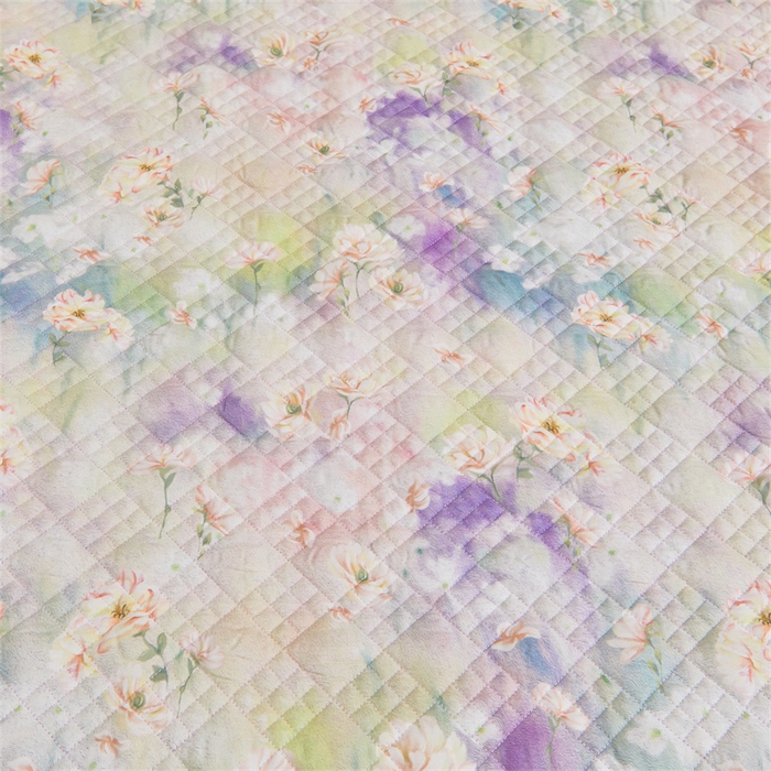 91家纺网 家纺一手货源 找家纺 宜凡家纺 2026新款莱赛尔印花夹棉单床裙床裙三件套 鸢尾幽梦