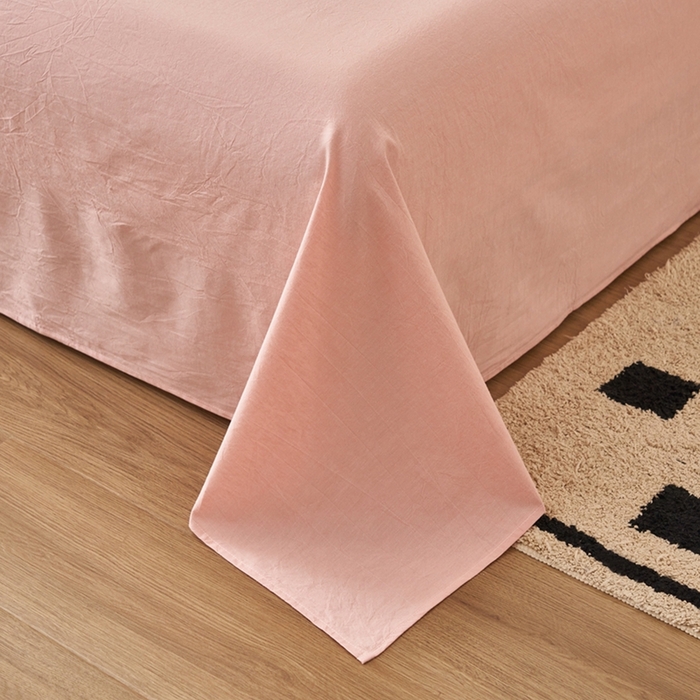 91家纺网 家纺一手货源 找家纺 简如 2026新款全棉纯棉色织水洗棉棉花空调被夏凉被 柠檬-粉