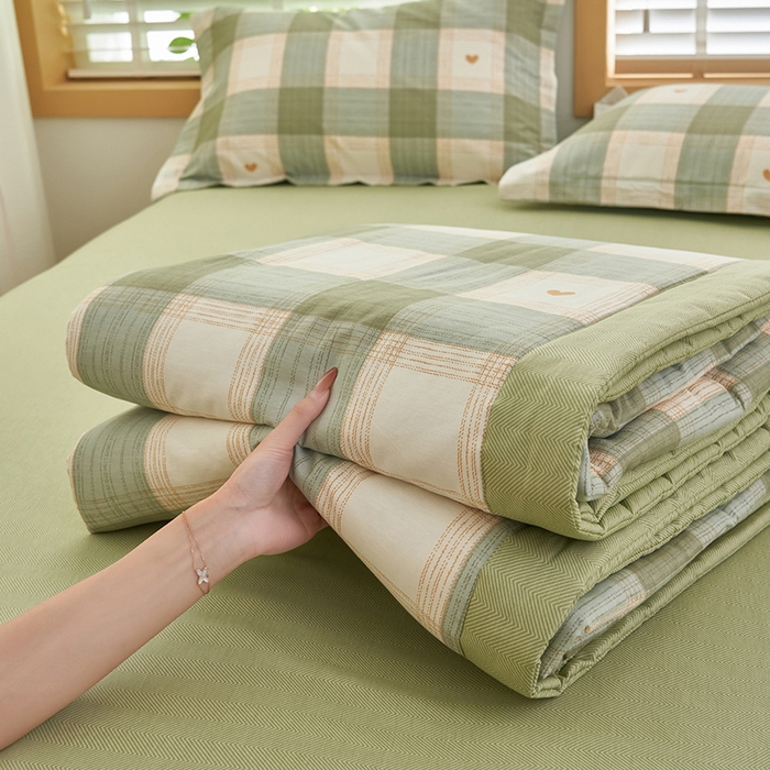 91家纺网 家纺一手货源 找家纺 （总）简如 2026新款印花里外全棉夏凉被四件套