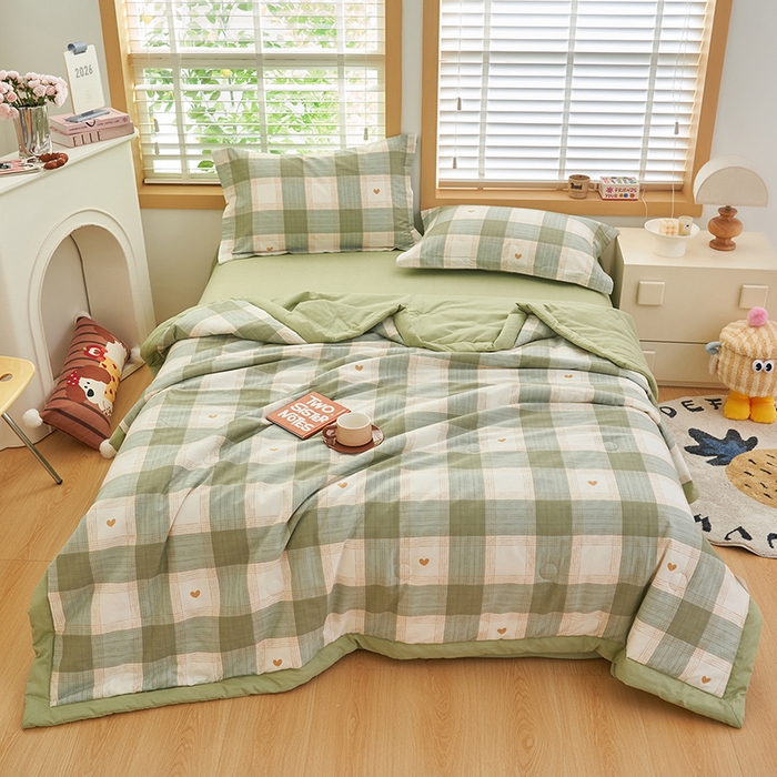 91家纺网 家纺一手货源 找家纺 （总）简如 2026新款印花里外全棉夏凉被四件套