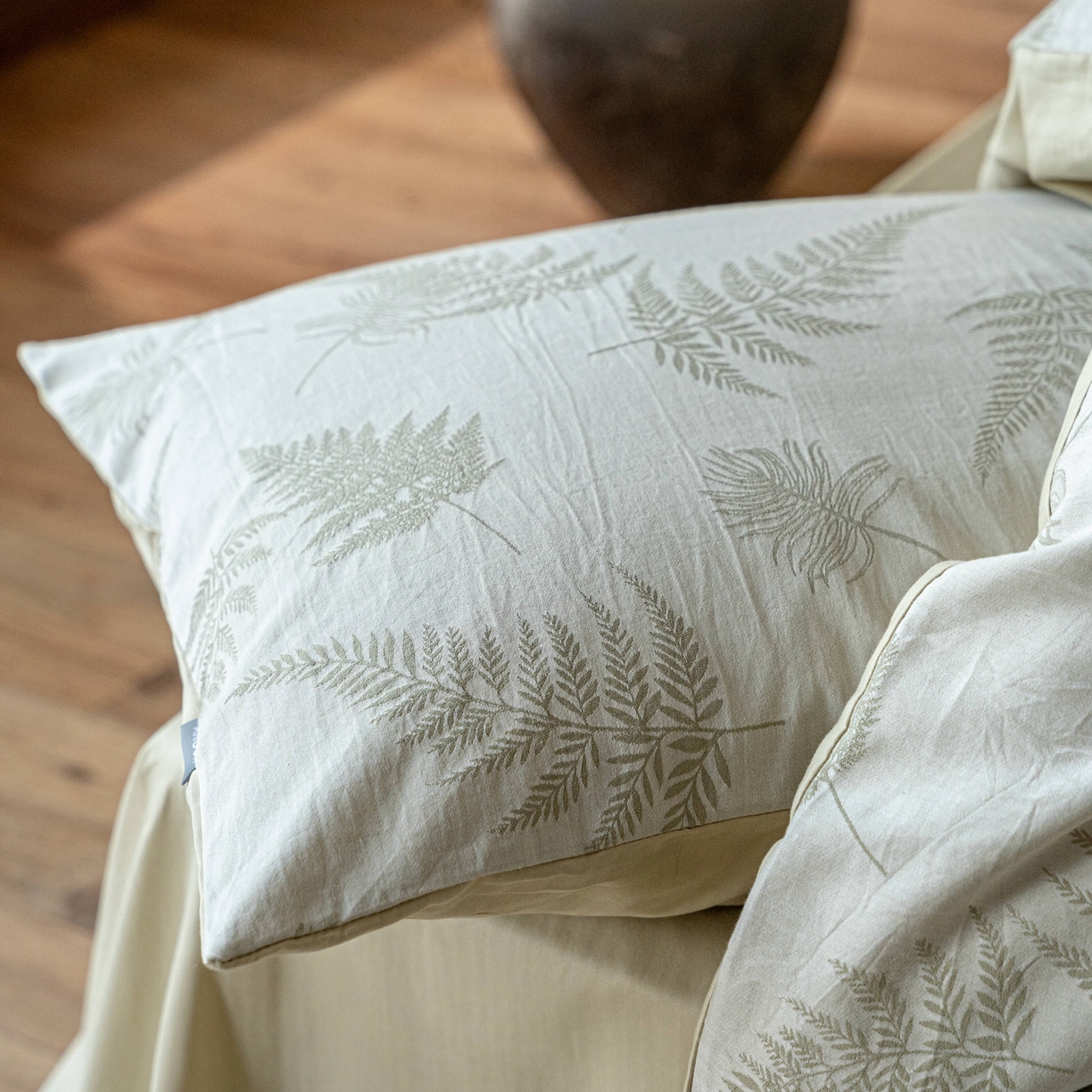 91家纺网 家纺一手货源 找家纺 时光里 2026新款全棉纯棉60支色织水洗提花四件套 枫锦