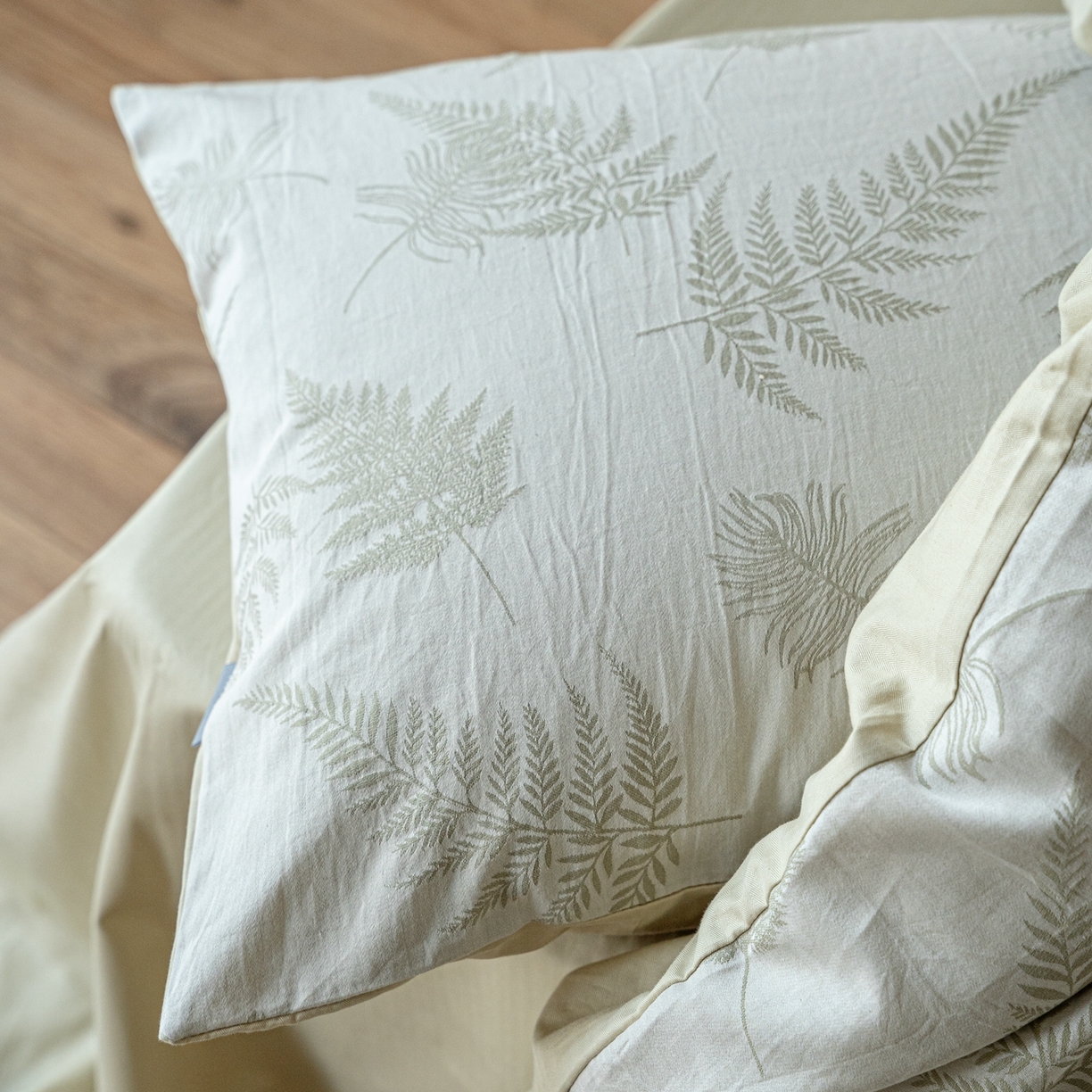 91家纺网 家纺一手货源 找家纺 时光里 2026新款全棉纯棉60支色织水洗提花四件套 枫锦