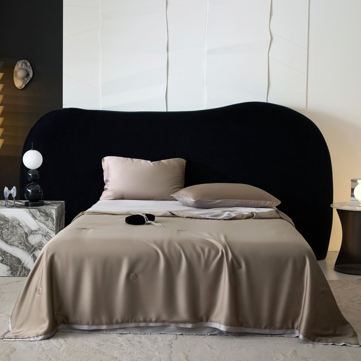 纪梵茜 2026新款兰精天丝夏凉被100%蚕丝被莱赛尔天丝蚕丝空调被芯蚕丝夏被 蚕丝咖色