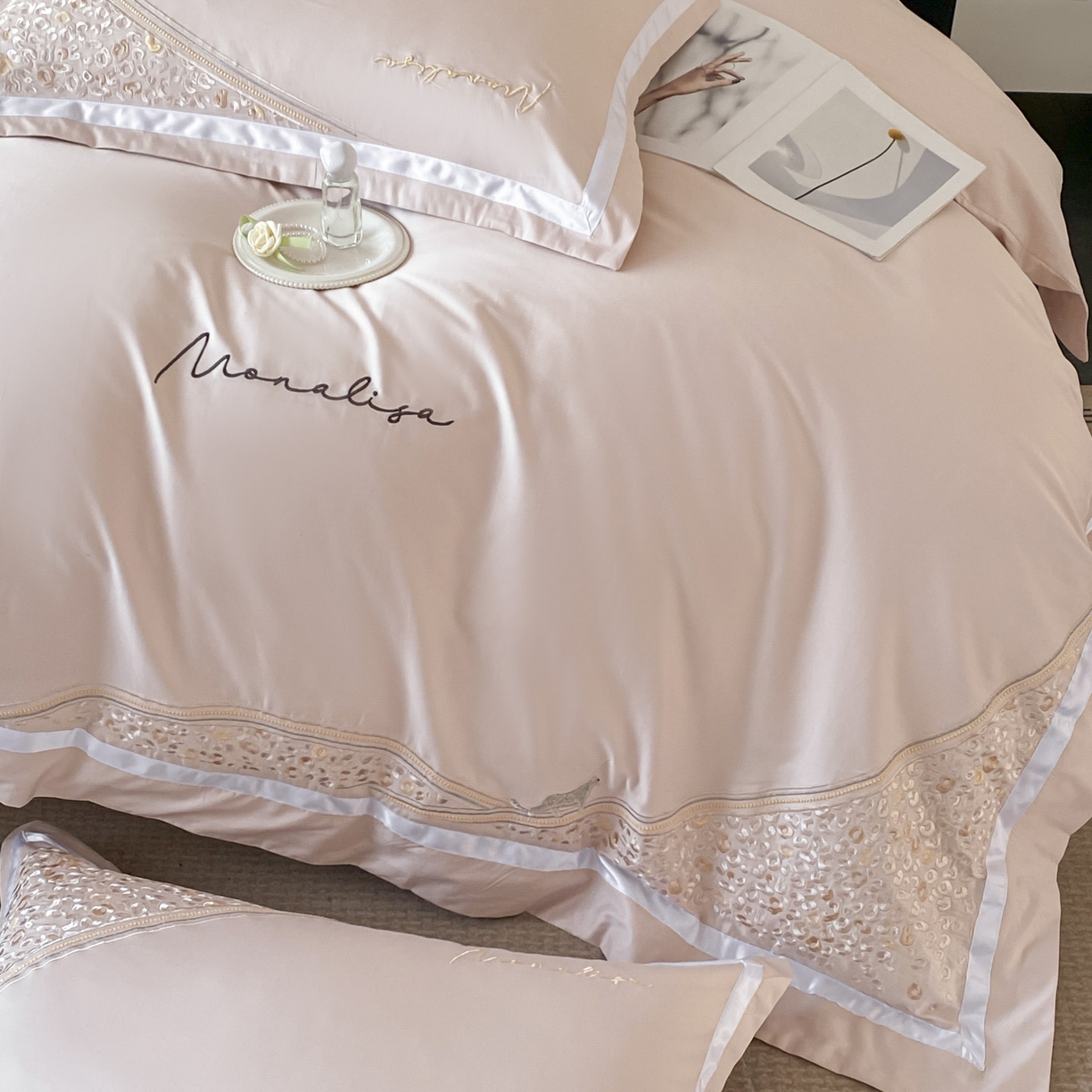 91家纺网 家纺一手货源 找家纺 （总）新方向 【控价 提供买家秀】2026新款刺绣50s双股全棉贡缎长绒棉四件套-威尔(控价 标准348元 加大368元)