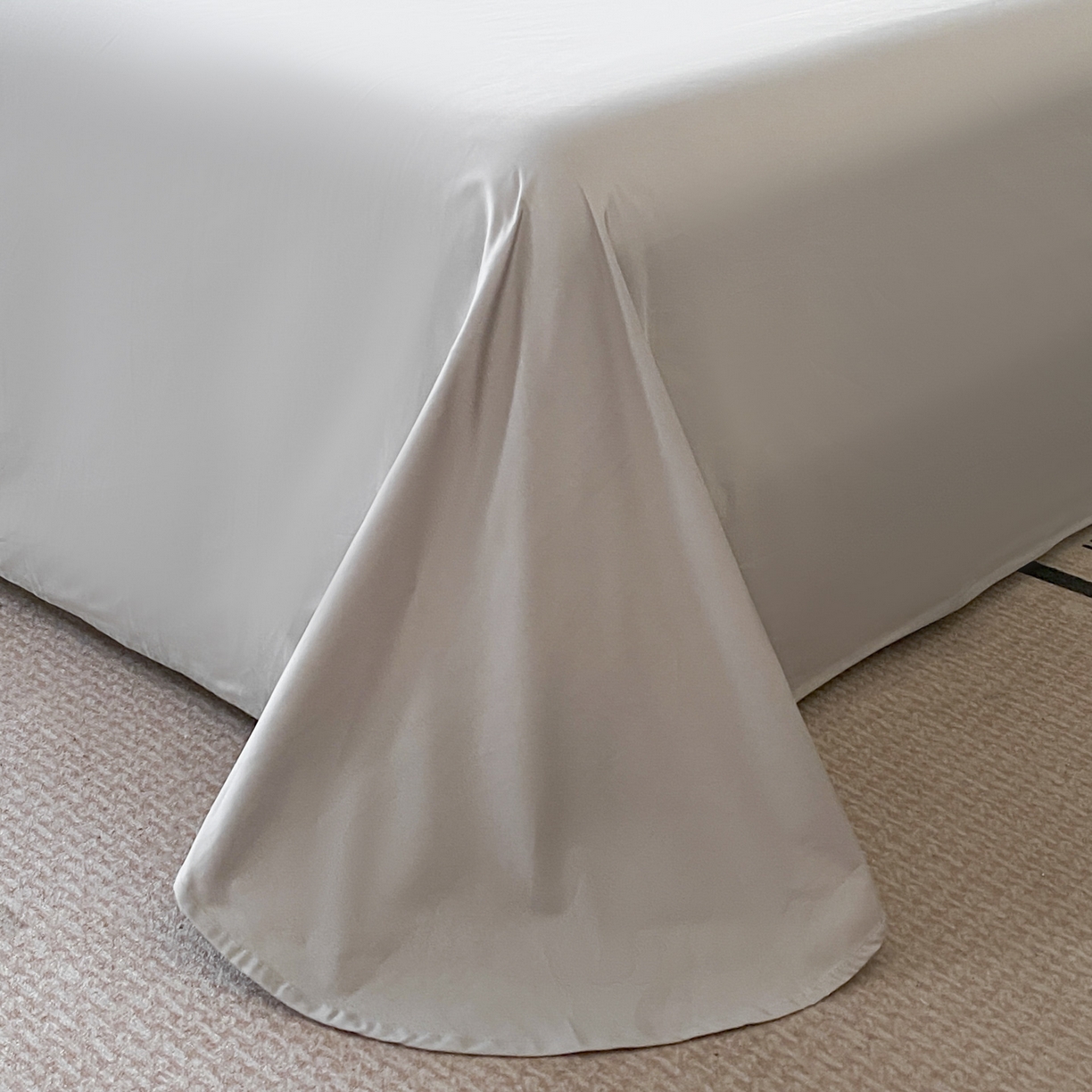 91家纺网 家纺一手货源 找家纺 新方向 【控价 提供买家秀】2026新款刺绣50s双股全棉贡缎长绒棉四件套-威尔(控价 标准348元 加大368元) 威尔-爵士灰