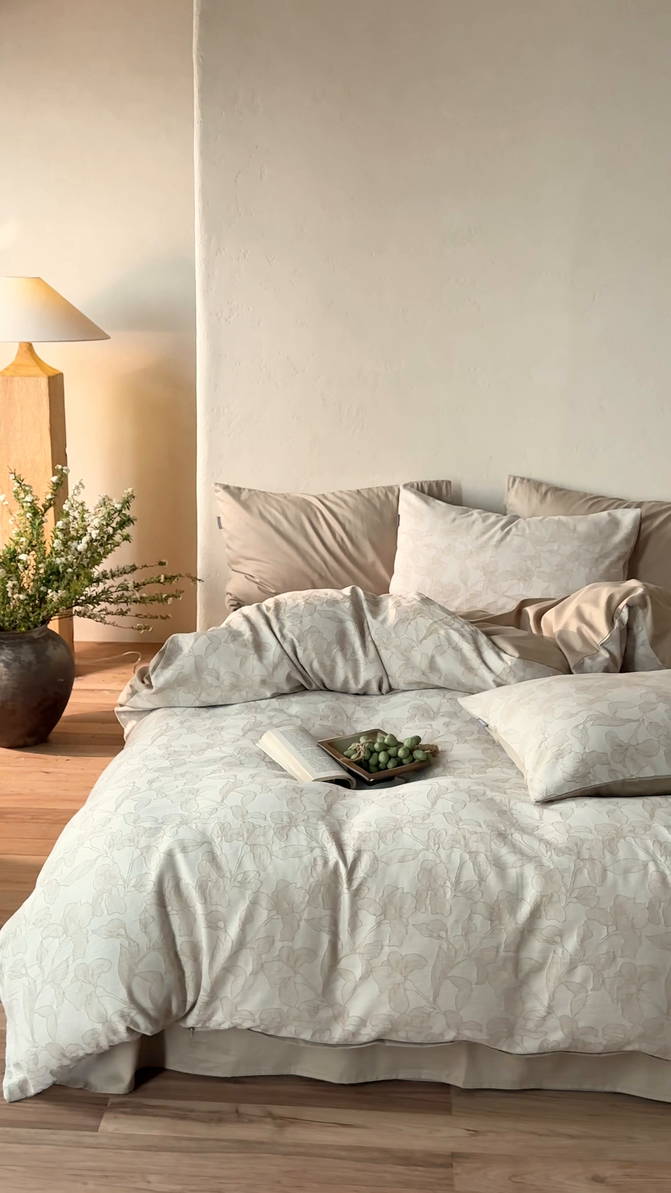 91家纺网 家纺一手货源 找家纺 时光里 2026新款全棉纯棉60支色织水洗提花四件套 将离