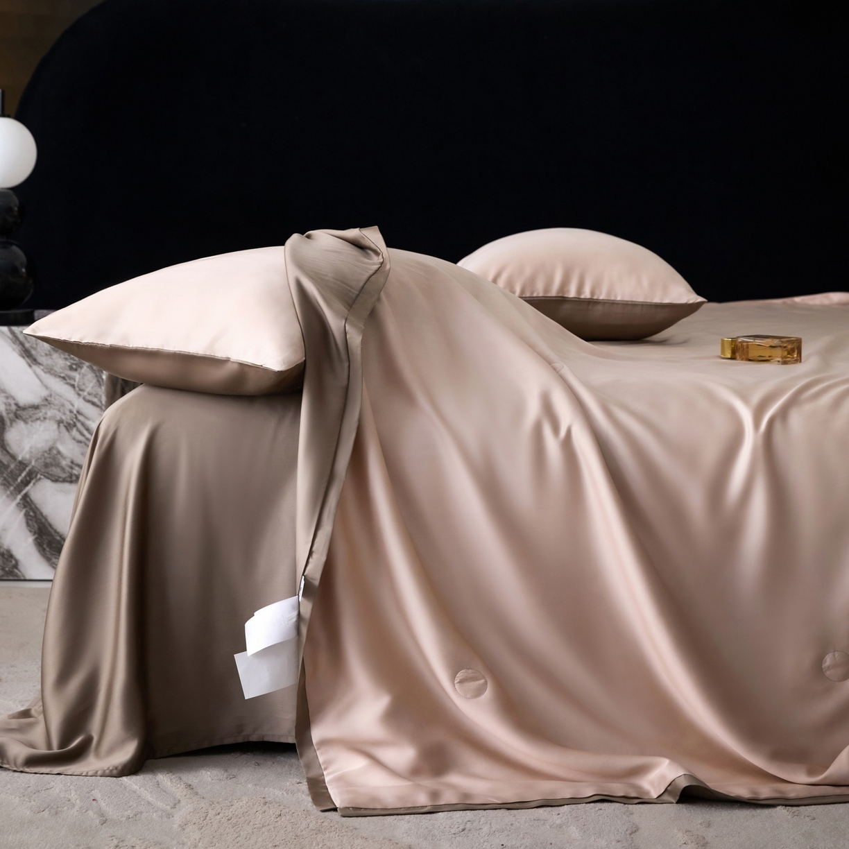 91家纺网 家纺一手货源 找家纺 A+爱家（纪梵茜） 2026新款兰精天丝夏凉被100%蚕丝被莱赛尔天丝蚕丝空调被芯蚕丝夏被 蚕丝藕色