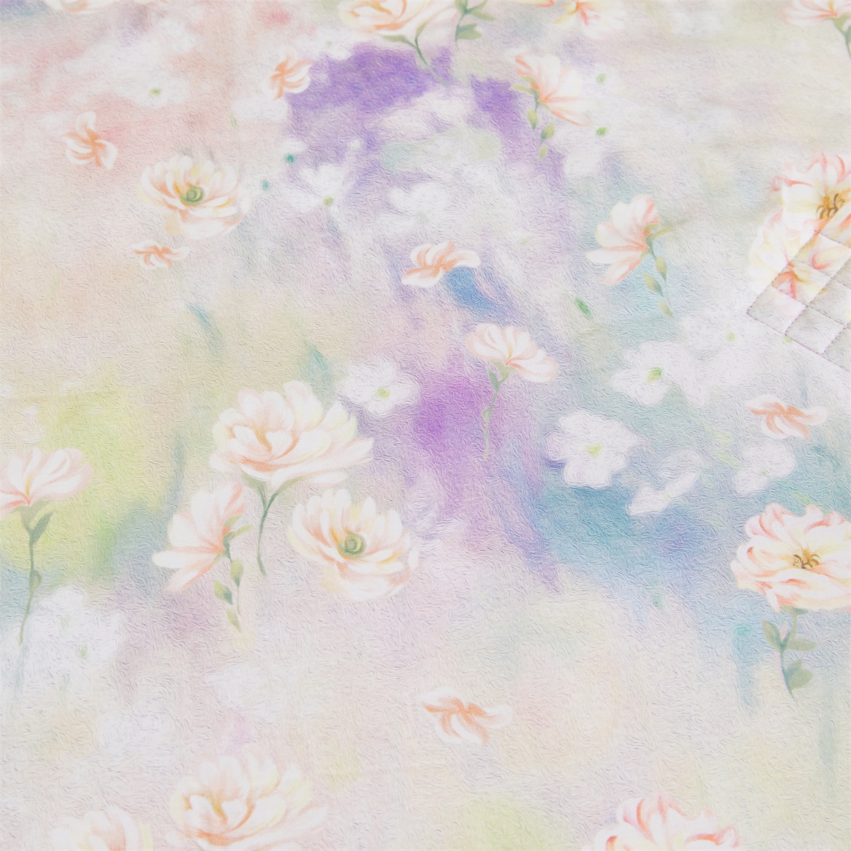 91家纺网 家纺一手货源 找家纺 宜凡家纺 2026新款莱赛尔天丝印花床裙夏被四件套 鸢尾幽梦