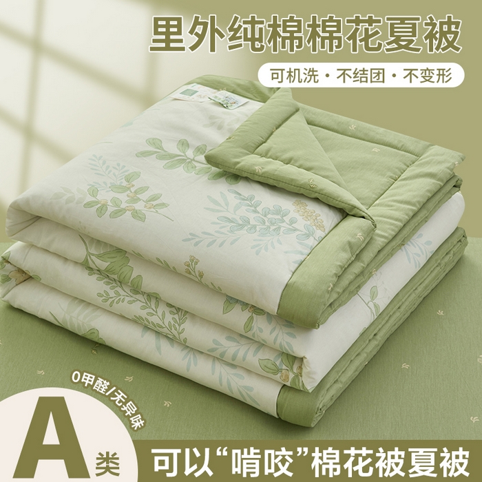 简如 2026新款印花里外全棉夏凉被四件套 花在云端
