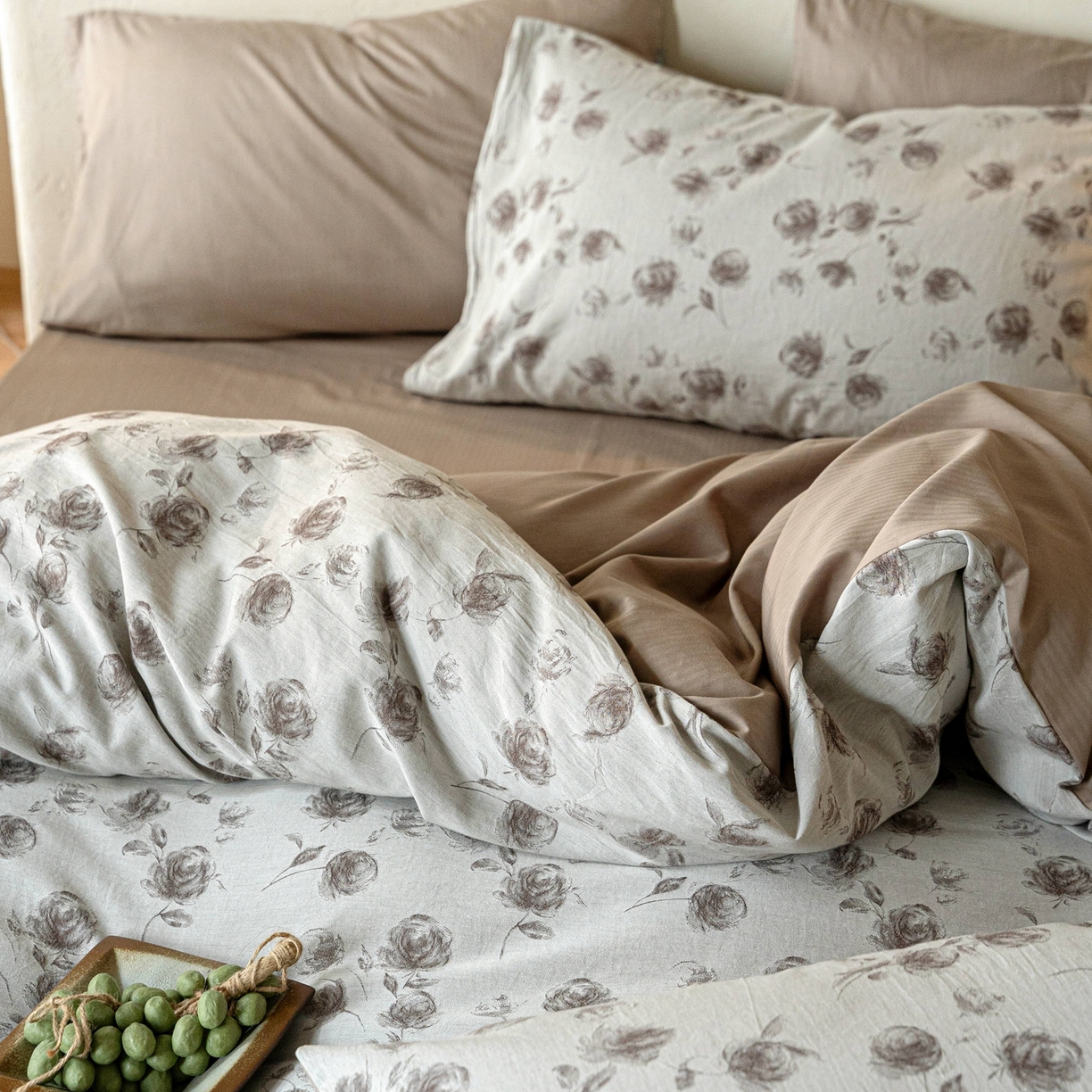 91家纺网 家纺一手货源 找家纺 时光里 2026新款全棉纯棉60支色织水洗提花四件套 南瑶