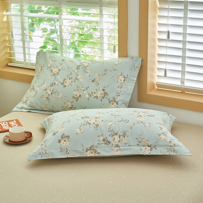 91家纺网 家纺一手货源 找家纺 简如 2026新款印花里外全棉夏凉被四件套 洛丽伊