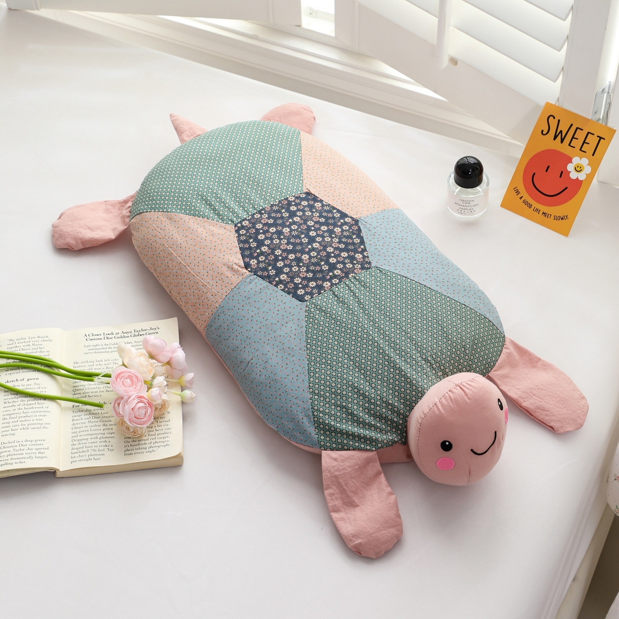 芯洲 2026新款全棉荞麦枕枕头枕芯-小乌龟 小乌龟-粉（背部拼色随机）