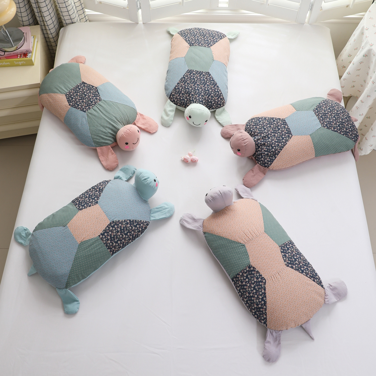 91家纺网 家纺一手货源 找家纺 芯洲 2026新款全棉荞麦枕枕头枕芯-小乌龟 组合图（仅供展示不可下单）