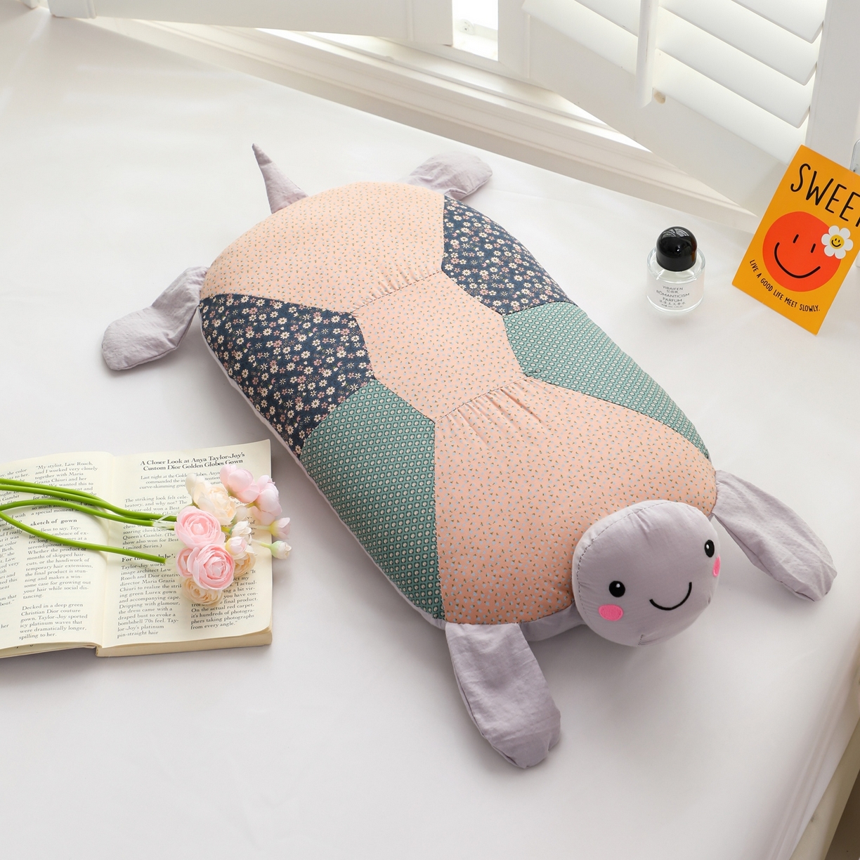 芯洲 2026新款全棉荞麦枕枕头枕芯-小乌龟 小乌龟-灰（背部拼色随机）