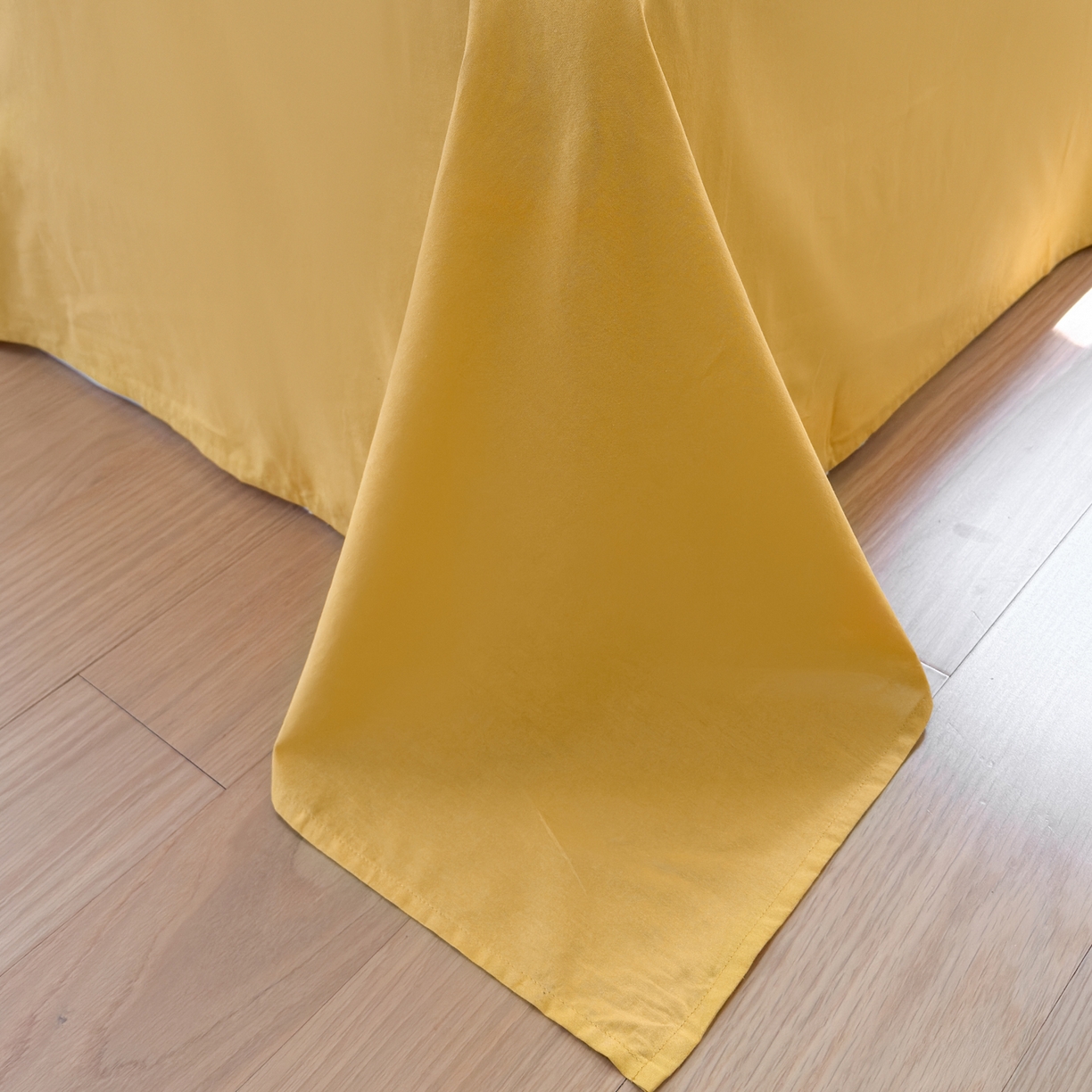 91家纺网 家纺一手货源 找家纺 雯雨家纺 2026新款全棉水洗棉棉花夏凉被-简森系列 简森-明亮黄