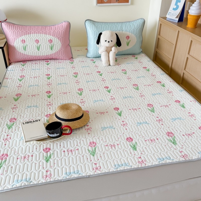 91家纺网 家纺一手货源 找家纺 （总）顾里家纺 2026新款ins大版卡通乳胶席凉席席子