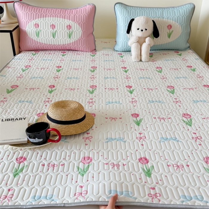 91家纺网 家纺一手货源 找家纺 （总）顾里家纺 2026新款ins大版卡通乳胶席凉席席子