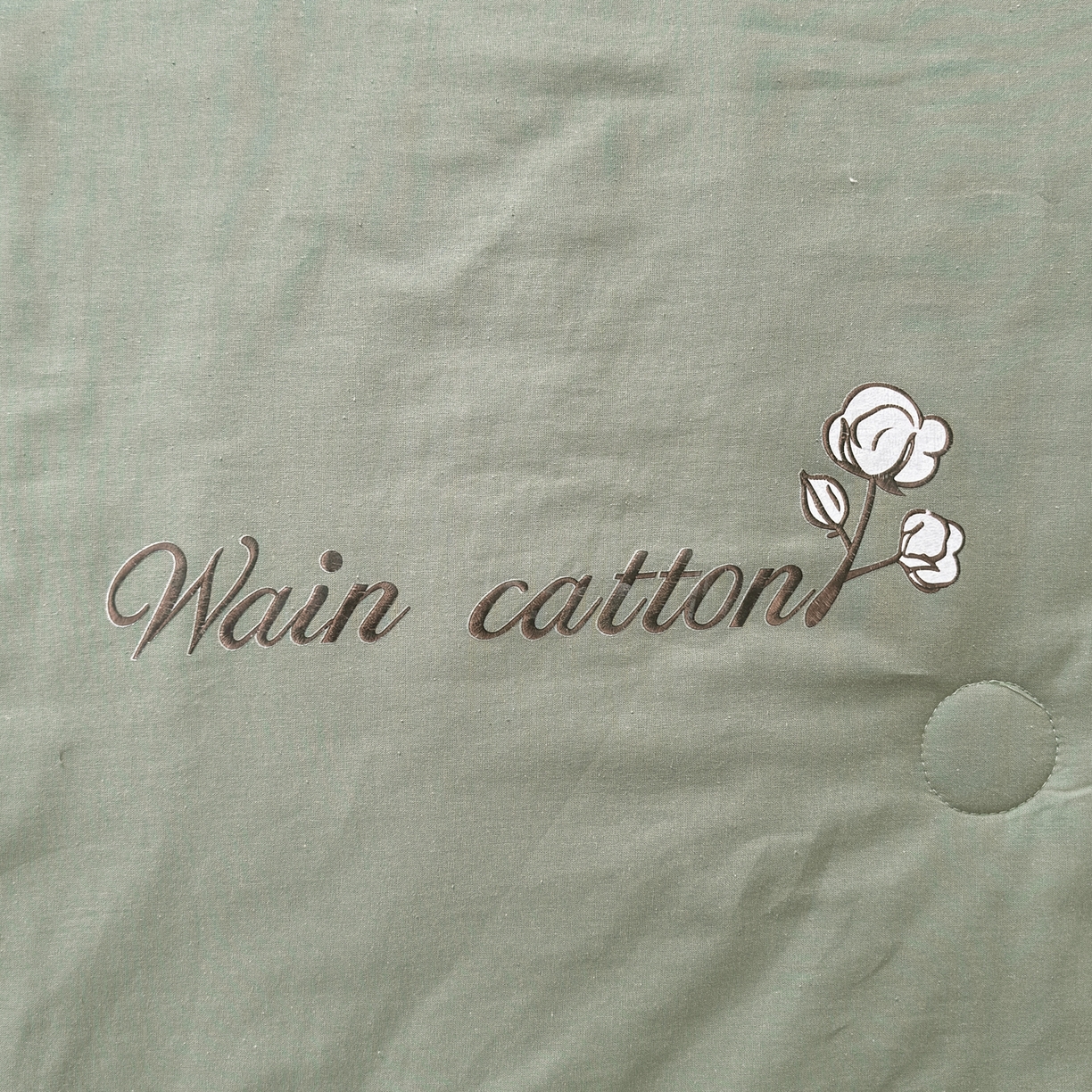 91家纺网 家纺一手货源 找家纺 雯雨家纺 2026新款全棉水洗棉棉花夏凉被-简森系列 简森-军绿黄