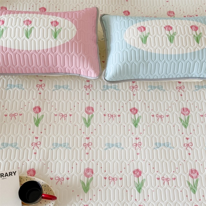 91家纺网 家纺一手货源 找家纺 （总）顾里家纺 2026新款ins大版卡通乳胶席凉席席子