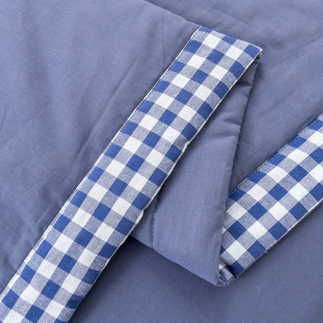 91家纺网 家纺一手货源 找家纺 雯雨家纺 2026新款全棉水洗棉棉花夏凉被-简森系列 简森-深蓝