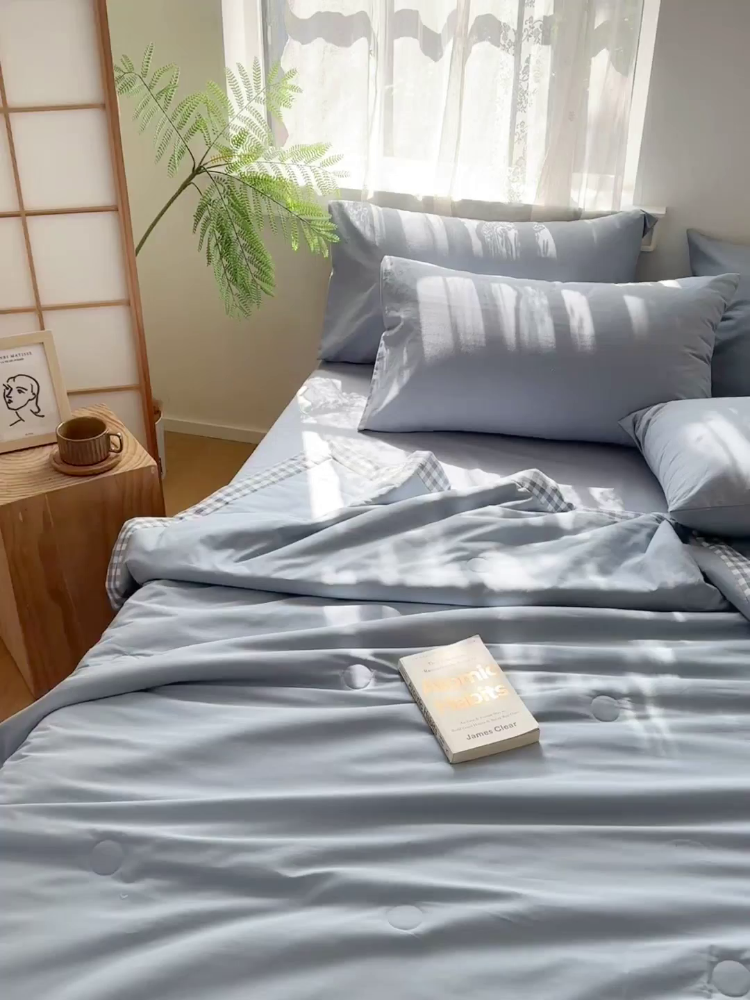 91家纺网 家纺一手货源 找家纺 雯雨家纺 2026新款全棉水洗棉棉花夏凉被-简森系列 简森-高级灰