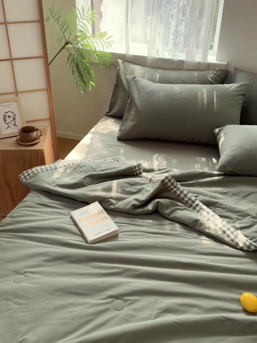 91家纺网 家纺一手货源 找家纺 雯雨家纺 2026新款全棉水洗棉棉花夏凉被-简森系列 简森-军绿黄