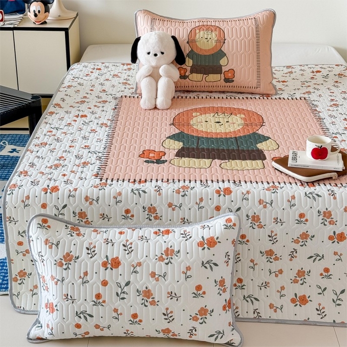 91家纺网 家纺一手货源 找家纺 （总）顾里家纺 2026新款ins大版卡通乳胶席凉席席子