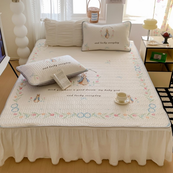 91家纺网 家纺一手货源 找家纺 顾里家纺 2026新款ins大版卡通乳胶席凉席席子 彼得兔