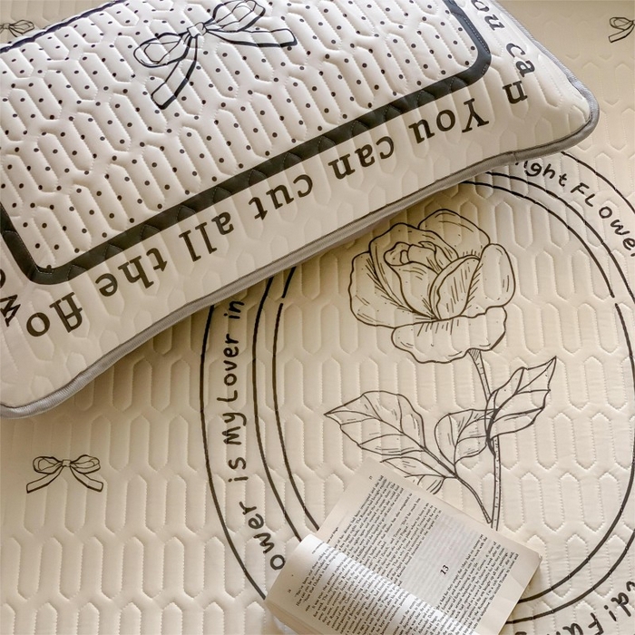 91家纺网 家纺一手货源 找家纺 顾里家纺 2026新款ins大版卡通乳胶席凉席席子 赫本蝴蝶结