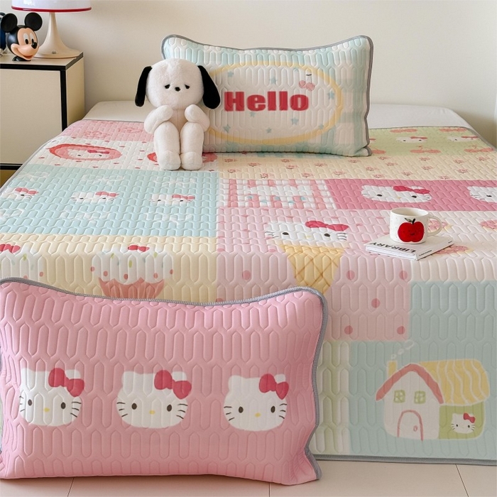 顾里家纺 2026新款ins大版卡通乳胶席凉席席子 猫咪时光