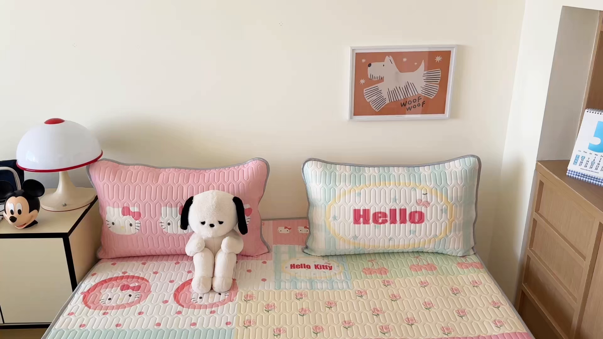 91家纺网 家纺一手货源 找家纺 顾里家纺 2026新款ins大版卡通乳胶席凉席席子 猫咪时光